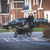 Lovens bakfiets testen aan huis