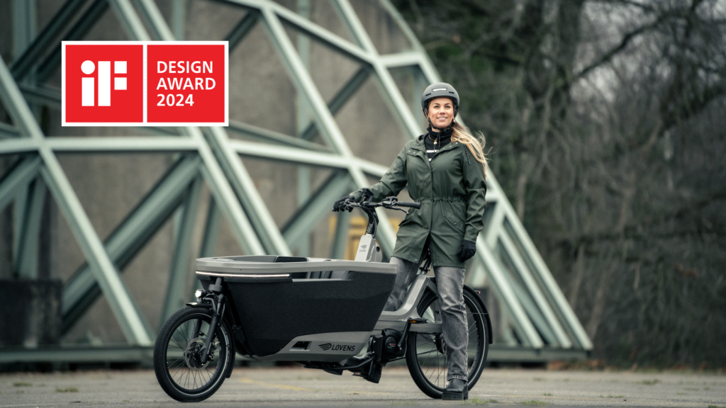 Lovens Explorer electrische bakfiets wint iF DESIGN AWARD 2024